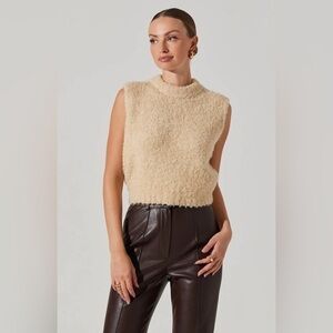 Kimchi Blue X-Small Cropped Fuzzy Sweater Vest
